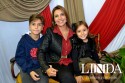 Luciane Roznieski com Leonardo e Isabelli