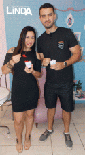 Claudia Ortiz e Diego Borges